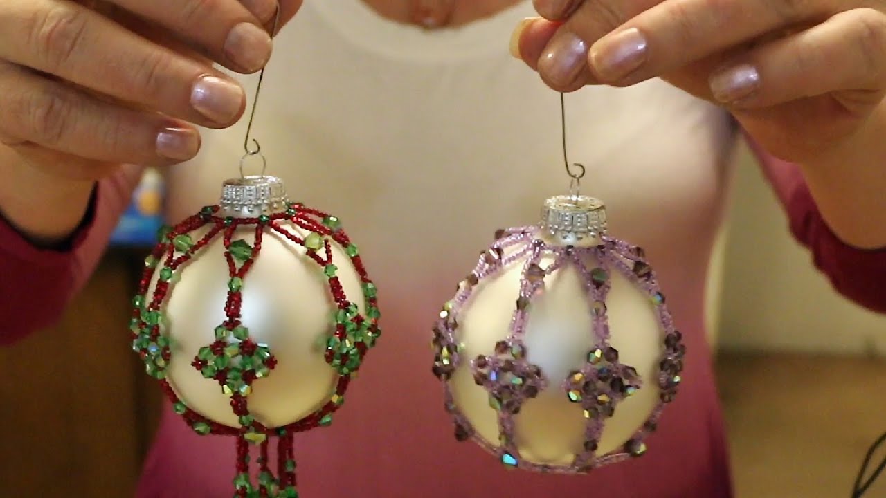 4 Point Star Beaded Ornament Cover