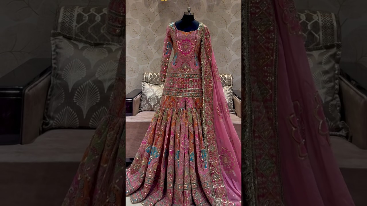 Sequence sharara suit unique design#partyweardress #sharara #trending #viralvideo #fashion #fashion