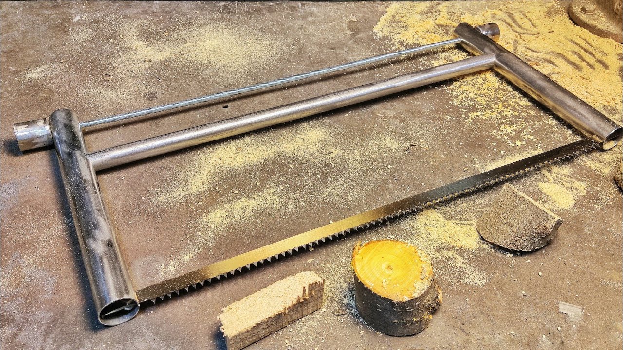DIY Folding Bow Saw for Wood. Bushcraft Saw