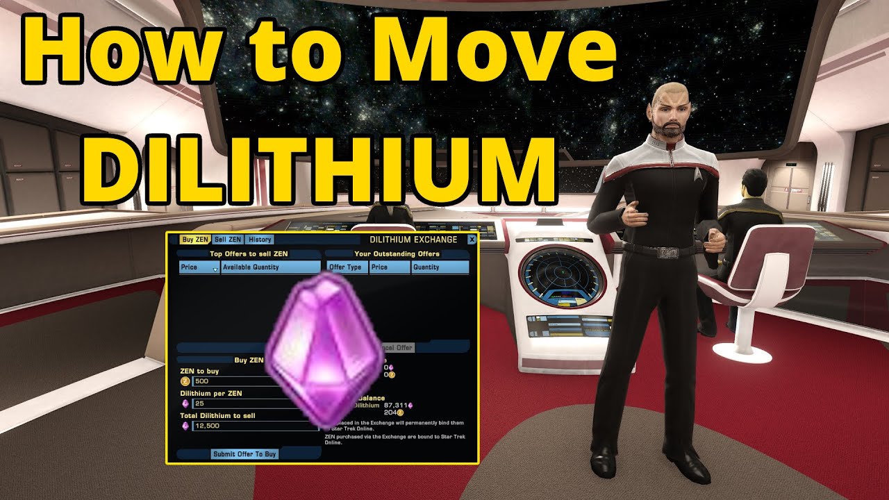 How to Move DILITHIUM Between Characters in Star Trek Online