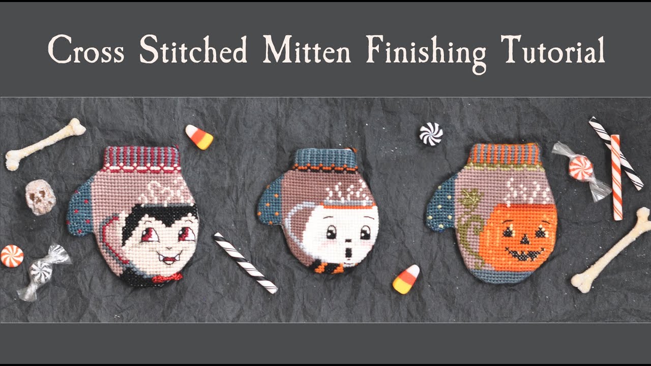 Eng: Cross Stitched Mitten Finishing Tutorial