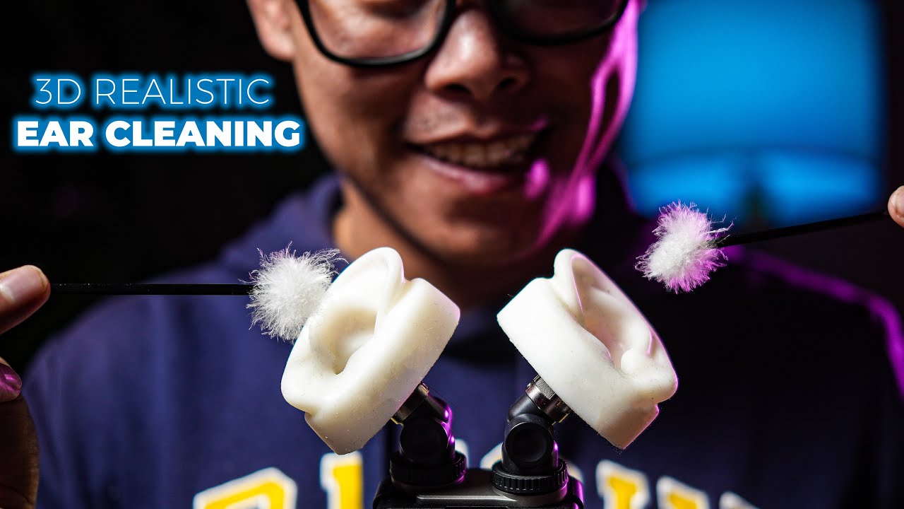 ASMR Deep Ear Cleaning 👂 3D Realistic Triggers for Sleep & Tingles (No Talking)