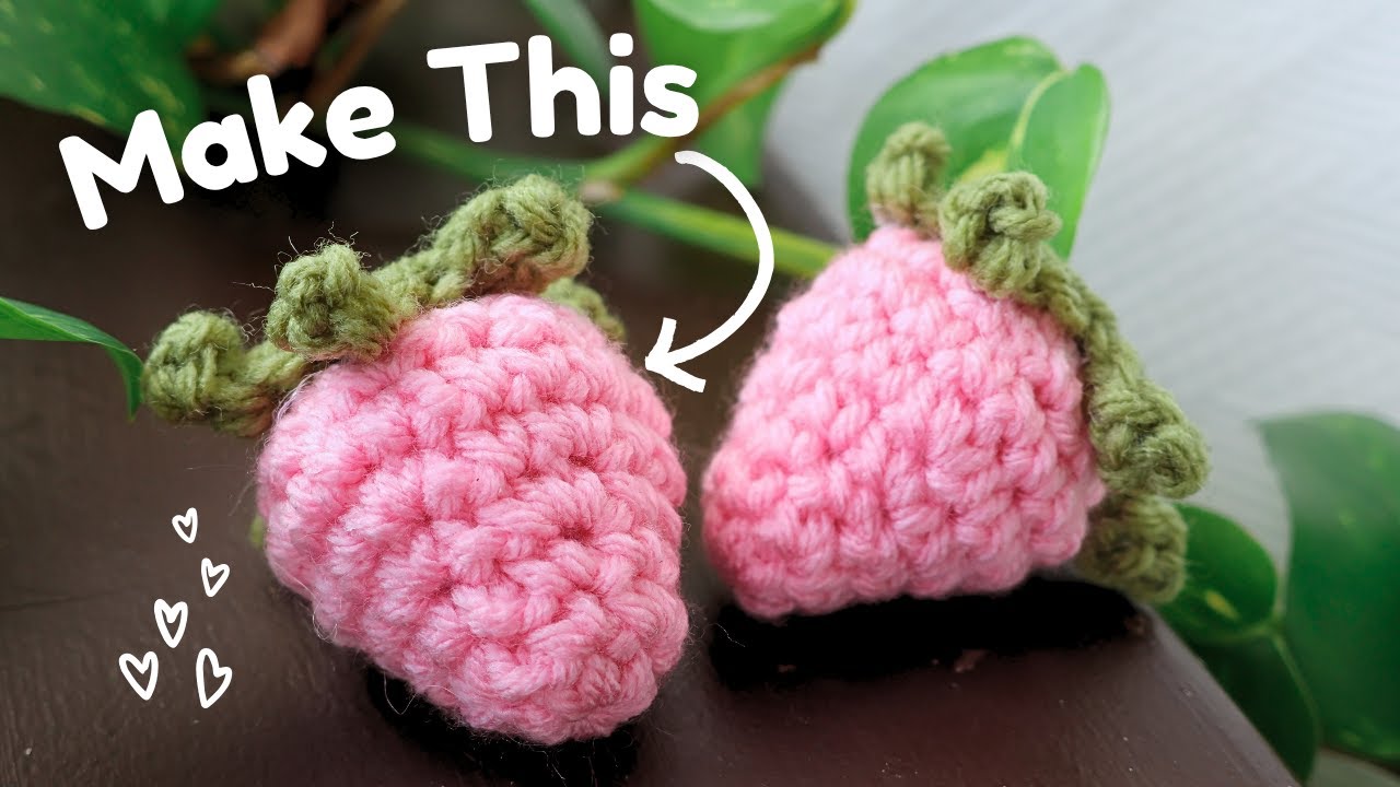 How to Crochet a Strawberry for Beginners | Quick Project
