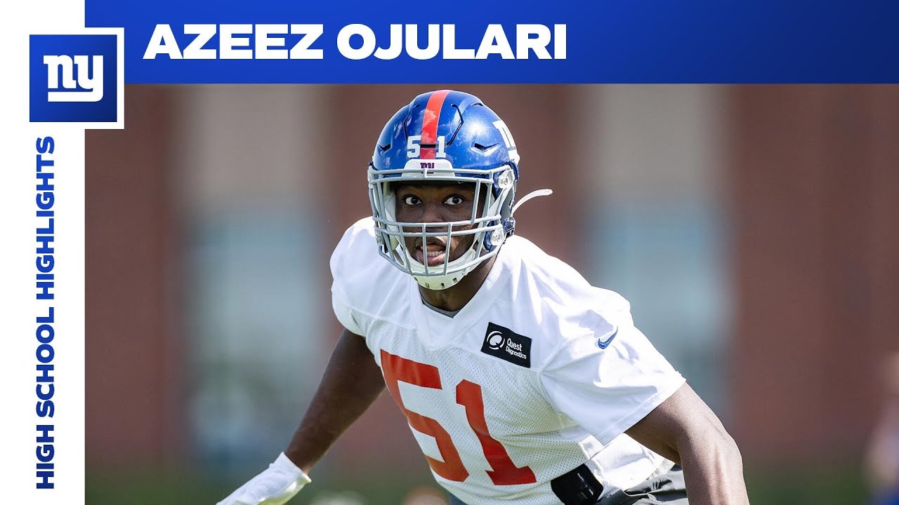 Azeez Ojulari's TOP High School Highlights | New York Giants