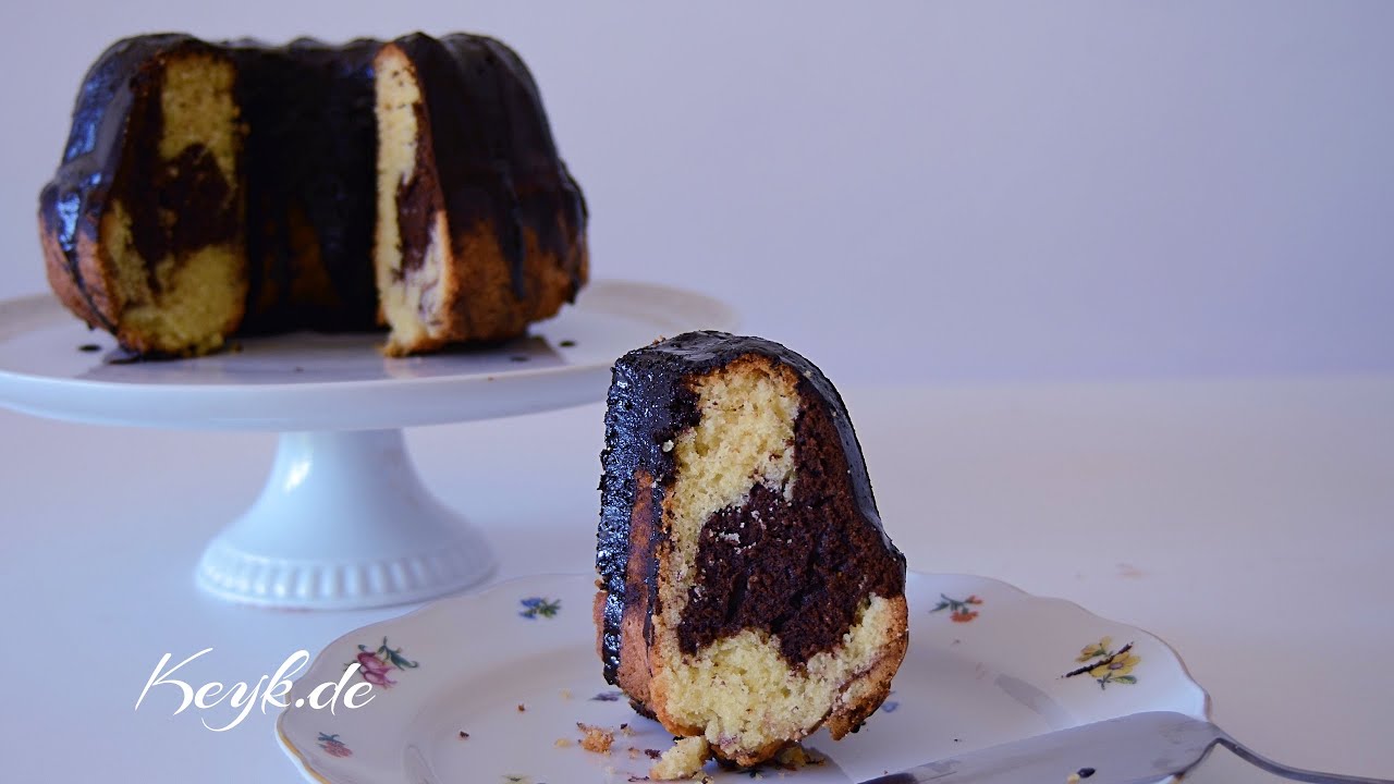 Marble Cake Recipe Simple, classic, german marble cake recipe with cocoa powder called Marmorkuchen