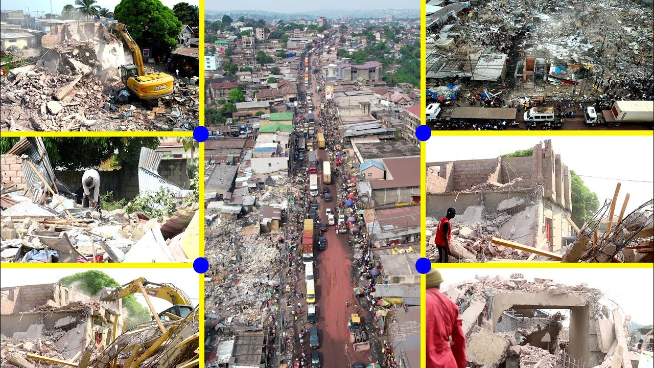 URGENT💥: Matadi Kibala, lancement des démolitions pour la construction du nouveau marché moderne