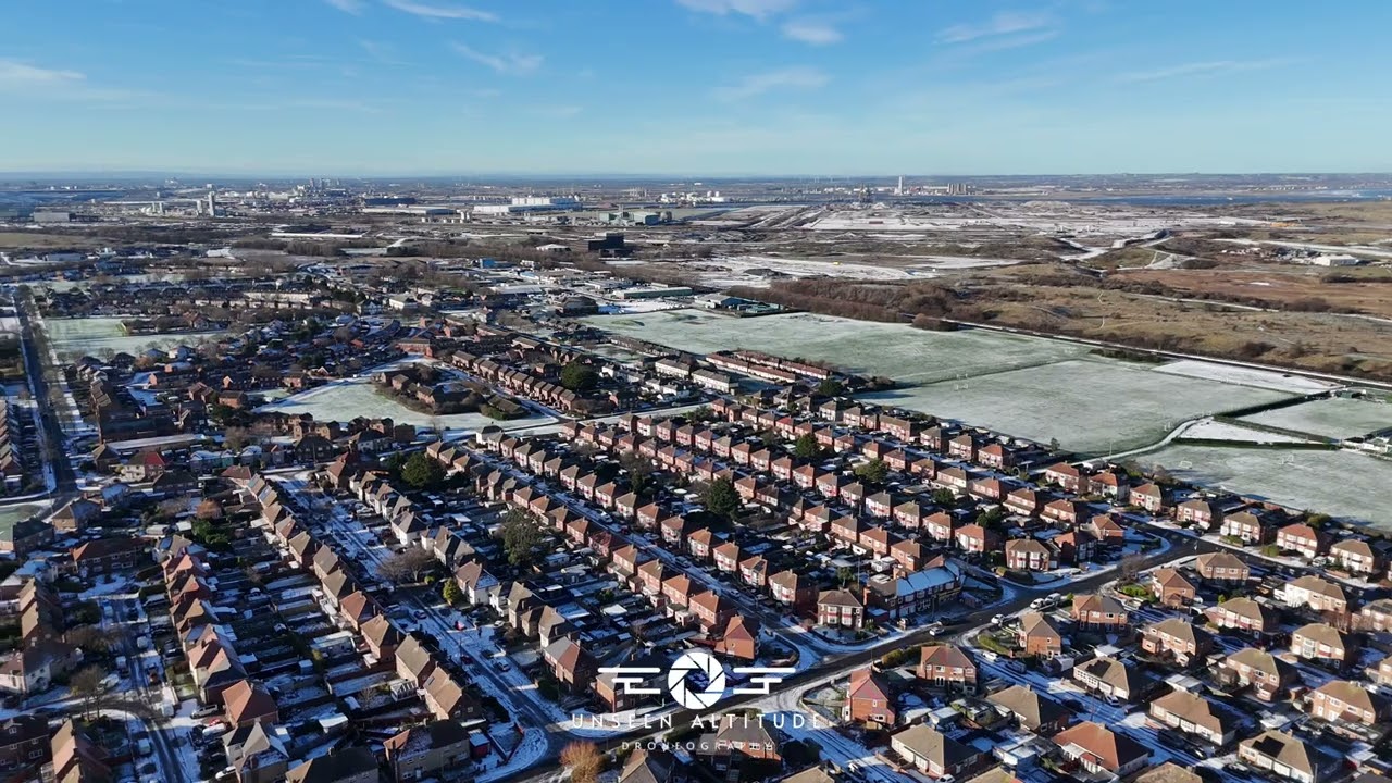 Snowy morning over West of Redcar and Dormanstown | January 2026