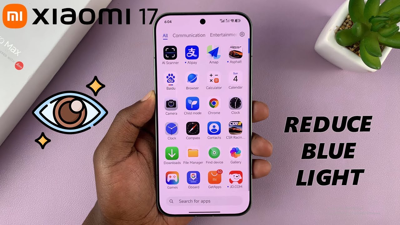 Как уменьшить воздействие синего света на Xiaomi 17 Pro