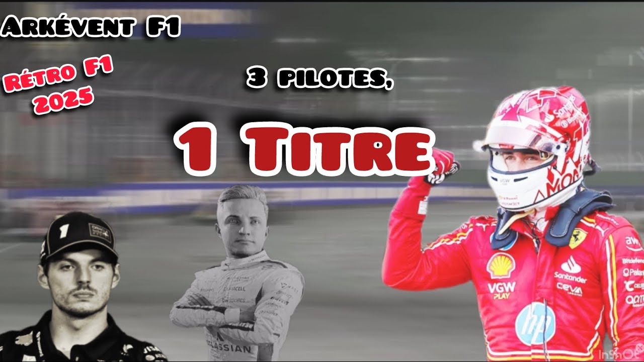 Rétro F1 2025 : trois pilotes, 1 titre : bande-annonce !