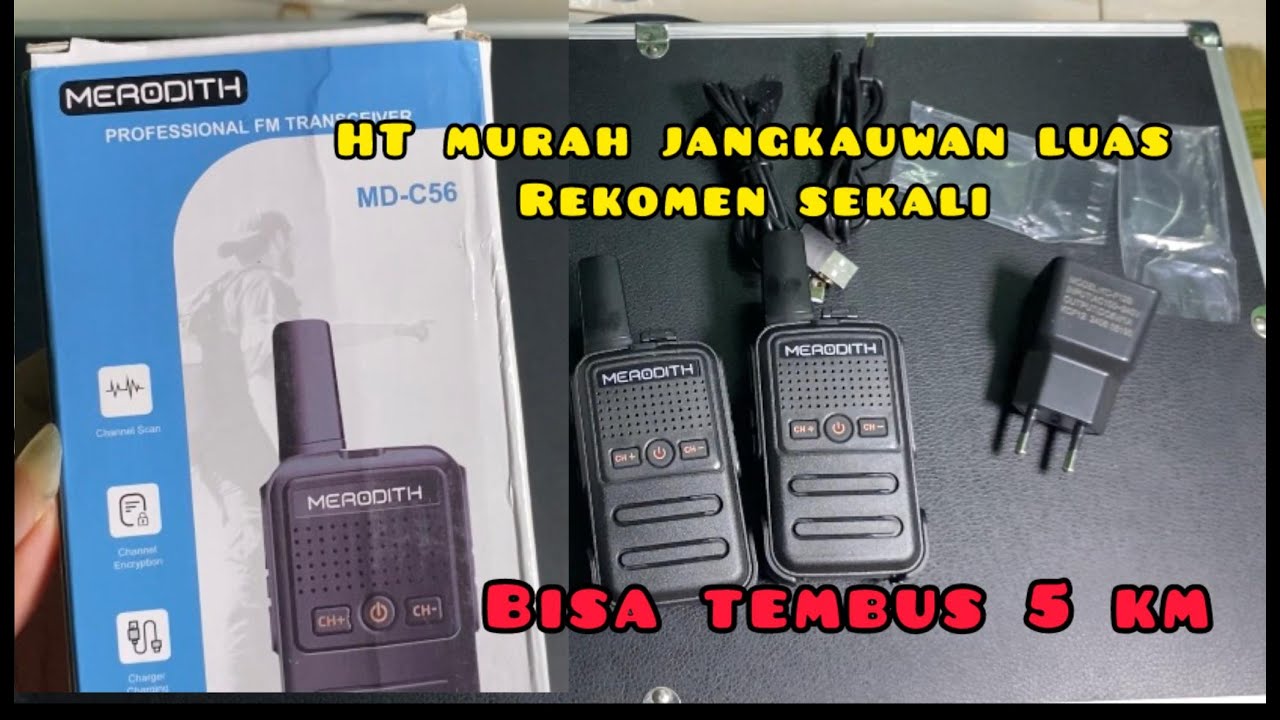 UNBOXING HT MERODITH MURAH 200 RIBUAN, JANGKAUAN LUAS REKOMENDED!!