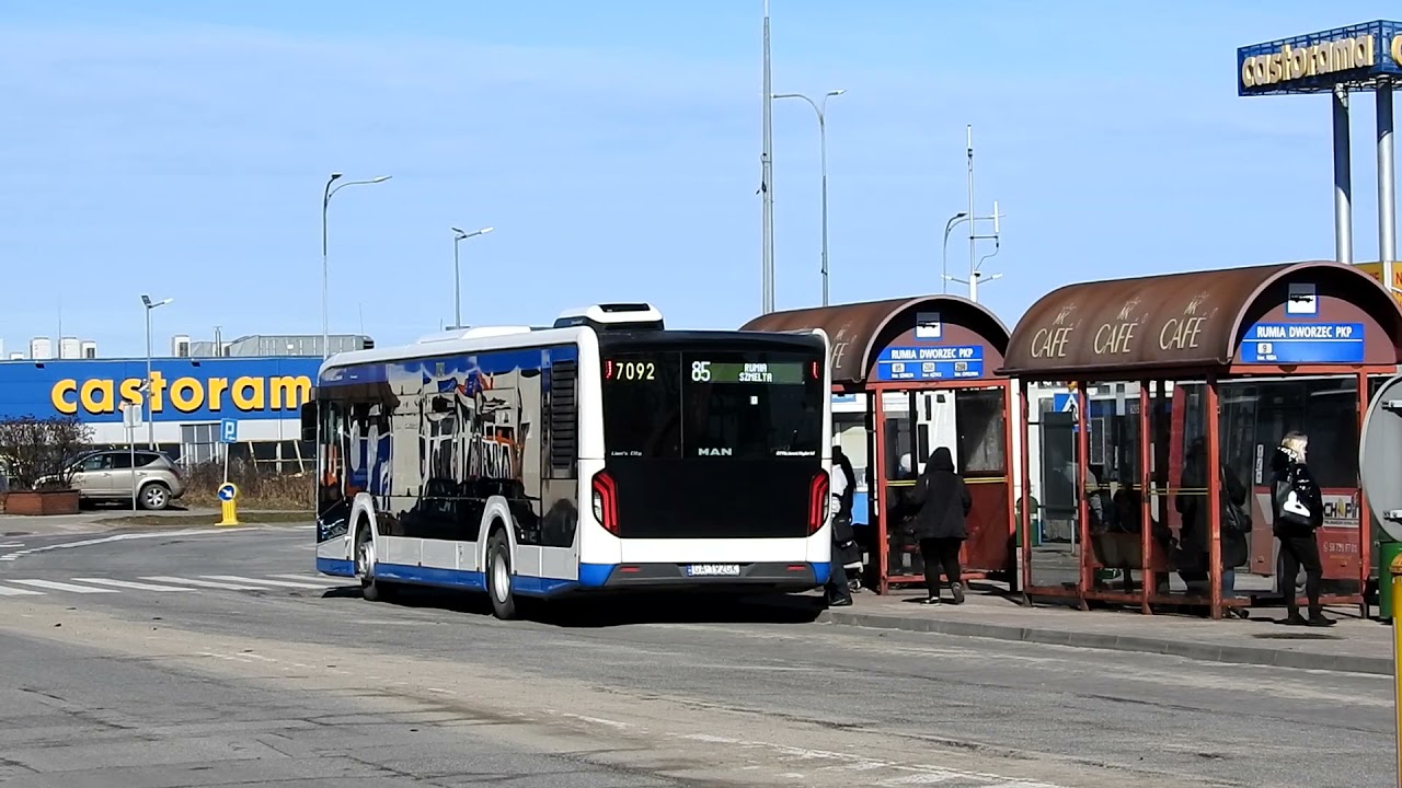Pętla autobusowa Rumia Dworzec PKP. Autobusy w Rumi- ZKM Gdynia MZK Wejherowo. Komunikacja miejska