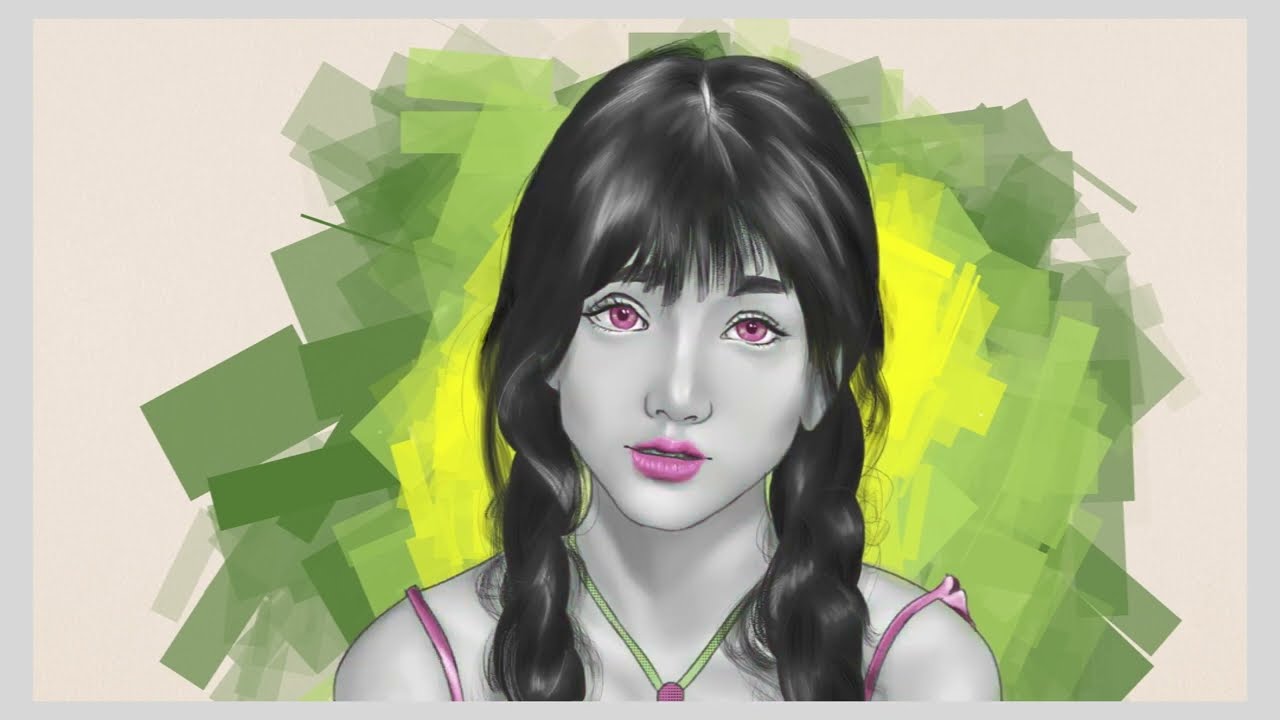 Whimsical Wonders: Digital Sketching Journey of a Girl ✨🖌️