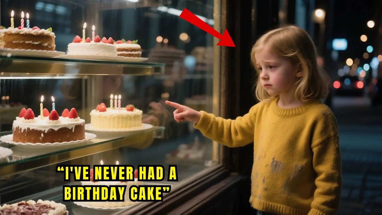 Billionaire encountered a poor little girl in front of his cake shop 'I've never had a birthday cake