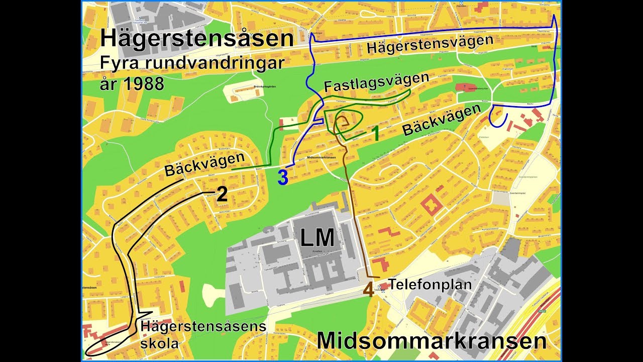 Midsommarkransen – Hägerstensåsen, år 1988. En rundvandring i fyra delar.