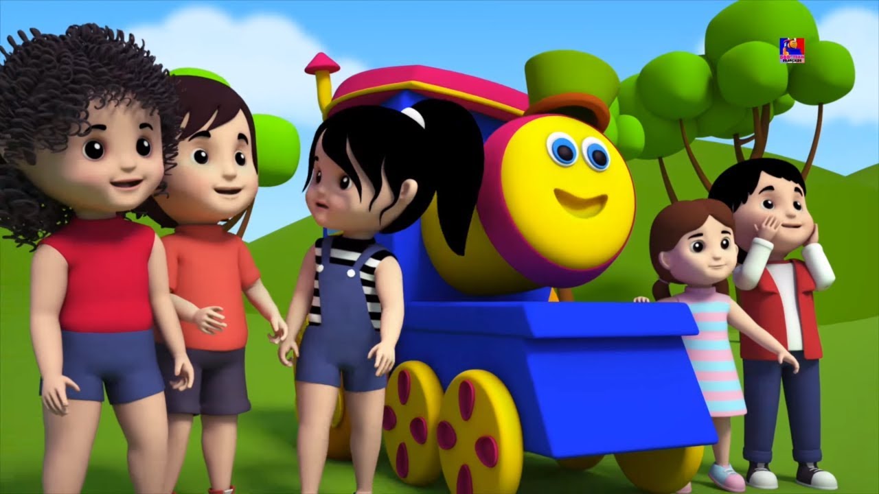 Bob le train | dessus les montagnes | rimes pour enfants | comptines | Bob Train Over The Mountains