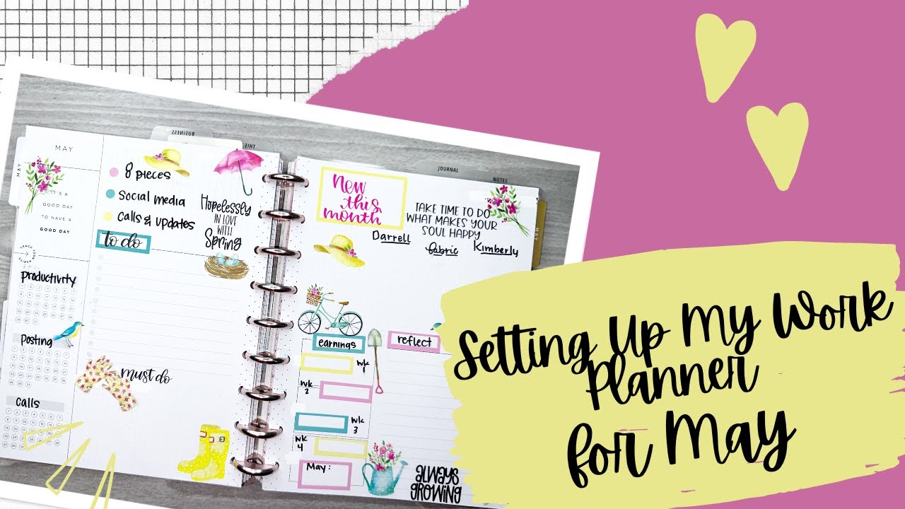 Work Planner Setup//Combining Dashboard and Monthly Layout