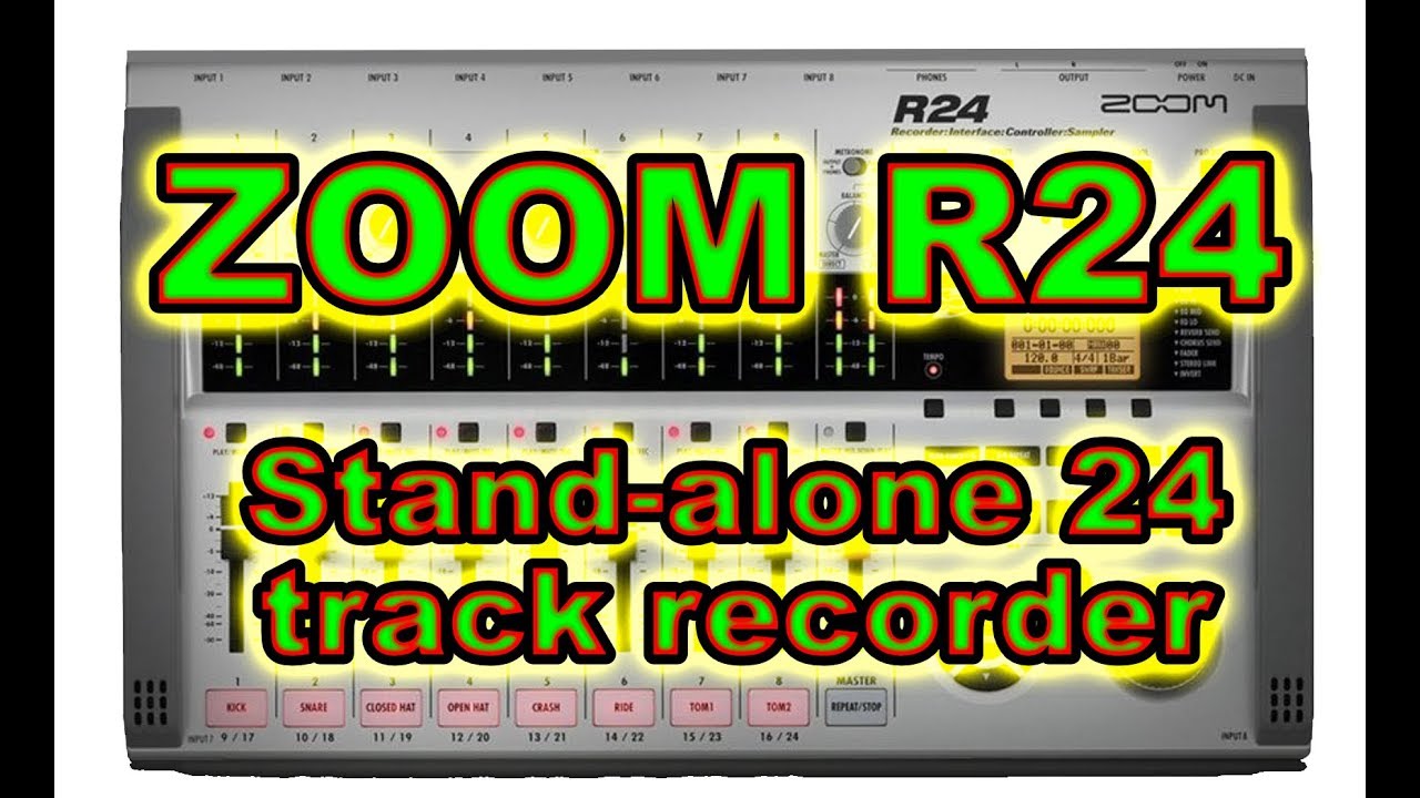 ZOOM R24 Stand Alone 8 Track Recorder