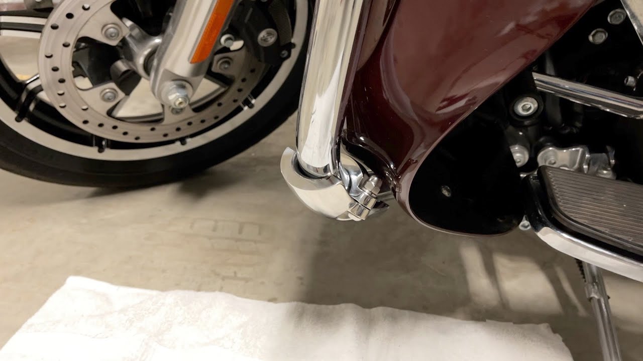 Motorcycle Drop Guards Install - take 2