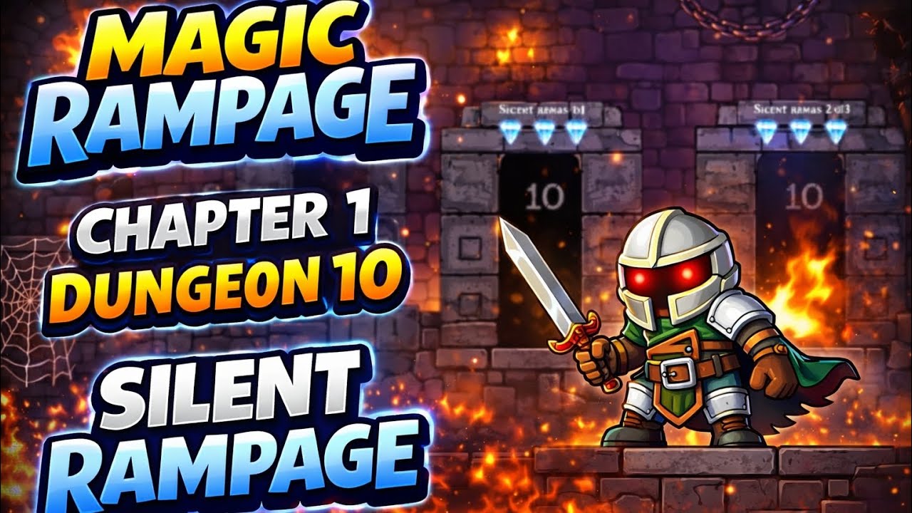 Magic Rampage Gameplay | Chapter 1 Dungeons 10 | Silent Rampage