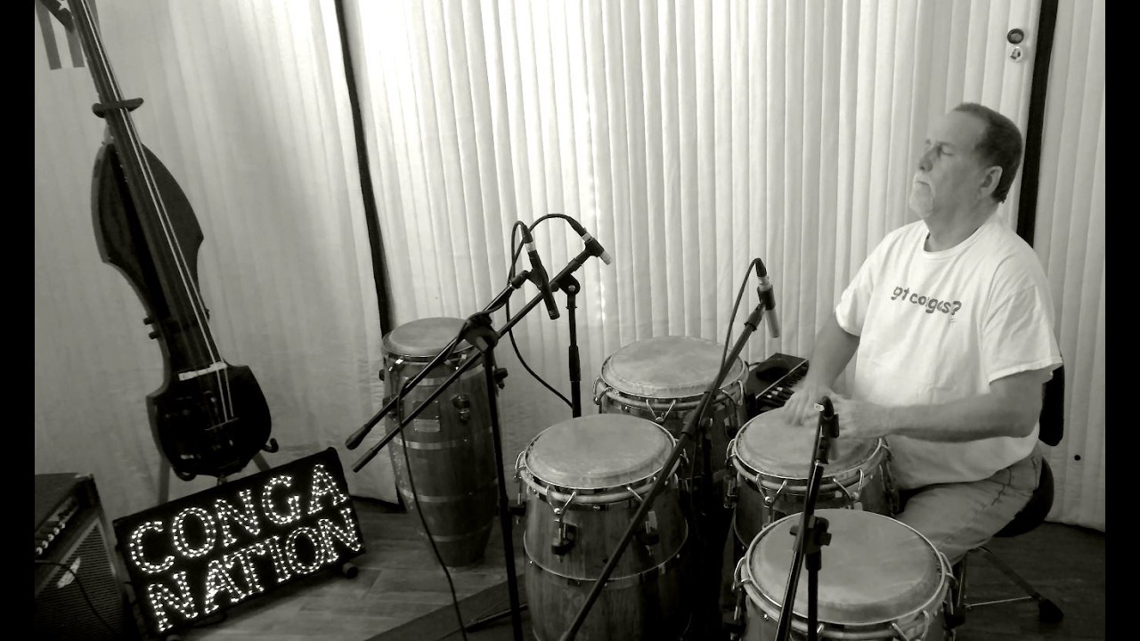On Fridays I play my congas at home