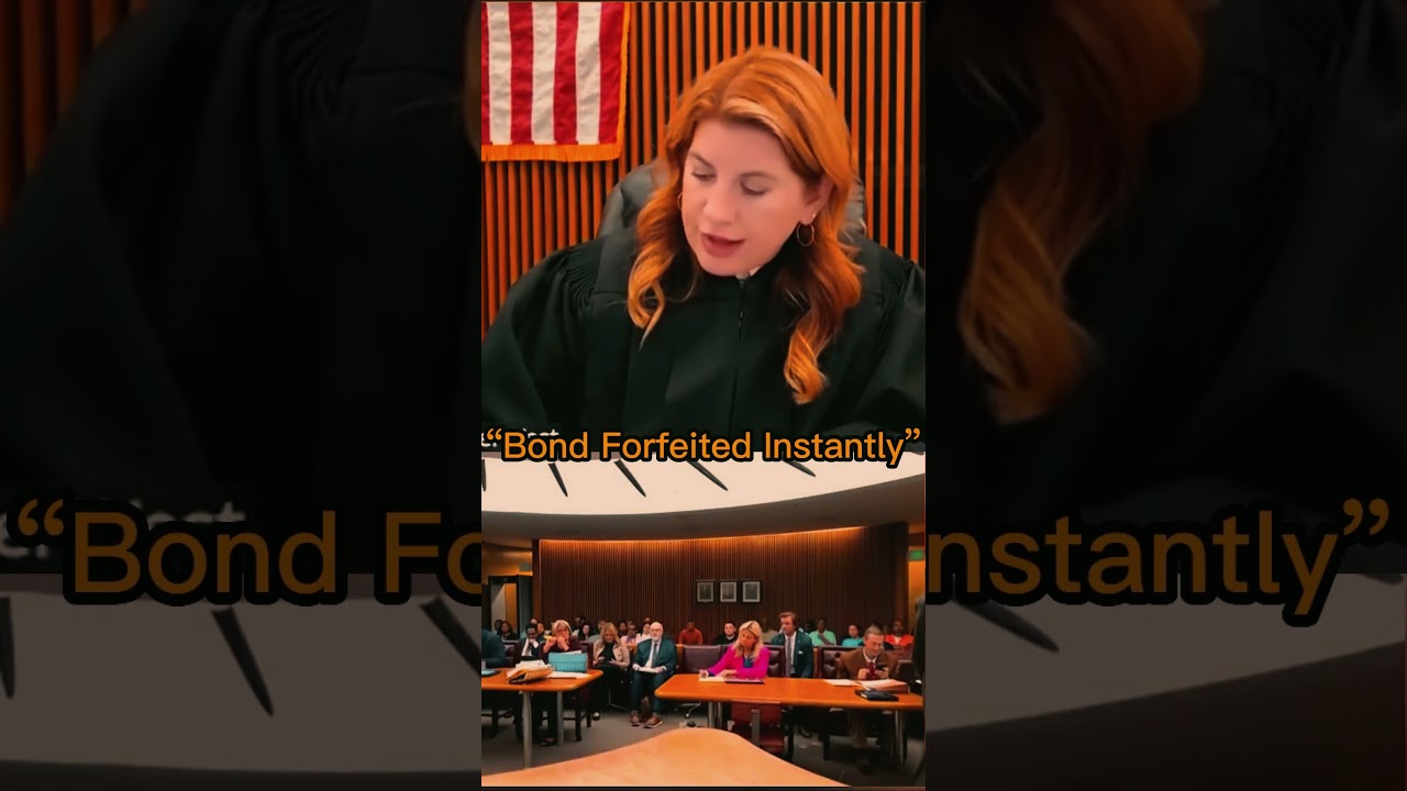 Bond Forfeited Instantly&rdquo; #judgeraquelwest #realcourtfootage #courtroomdrama
