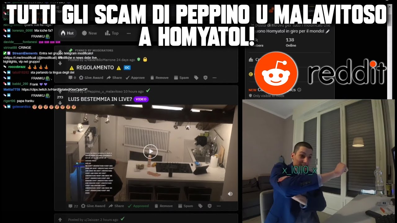 Tutti gli SCAM di Peppino u Malavitoso a Homyatol!