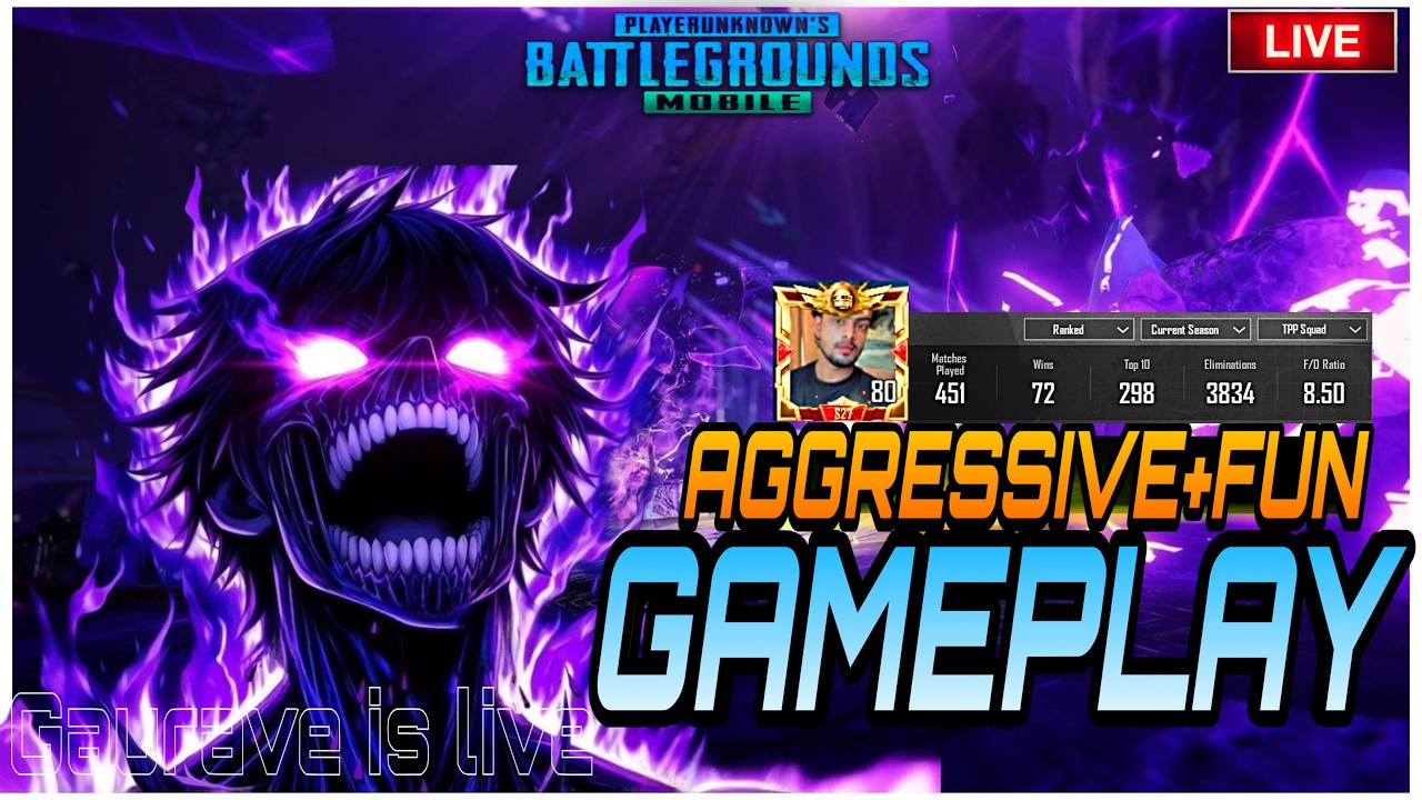 🔴 LIVE | Desi Aggressive Player 😈 | BGMI Full Masti Gameplay With Gaurav islive