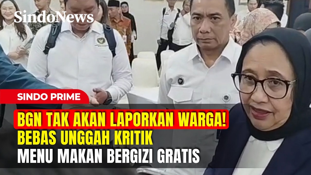 BGN TAK AKAN LAPORKAN WARGA! Bebas Unggah Kritik Menu Makan Bergizi Gratis | Sindo Prime | 04/03