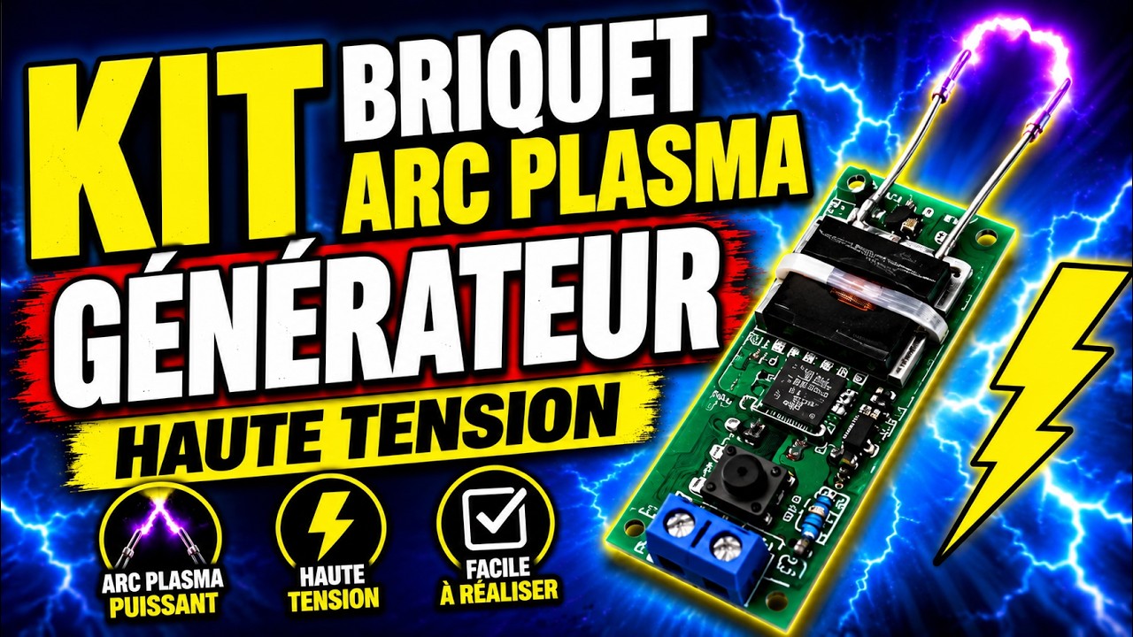 Electronique KIT Taser PLASMA g&eacute;n&eacute;rateur haute tension electronic inverter plasma onduleur
