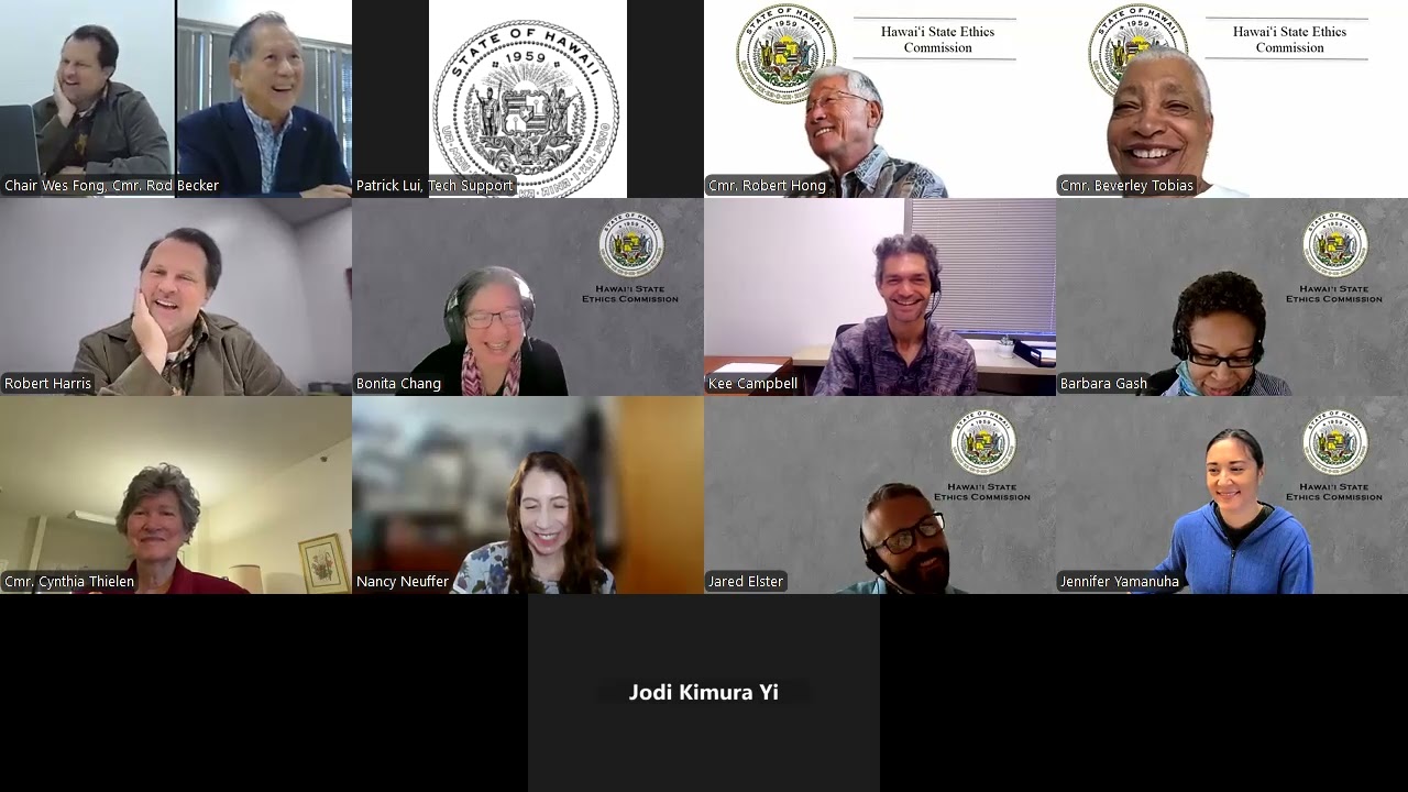 January 15, 2025 Hawaiʻi State Ethics Commission - Sunshine Law Meeting