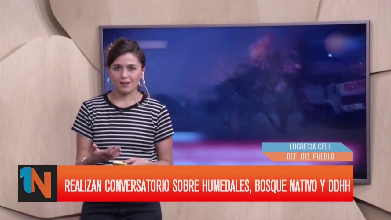 Lucrecia Celi, realizan conversatorio sobre humedales, bosque nativo y ddhh