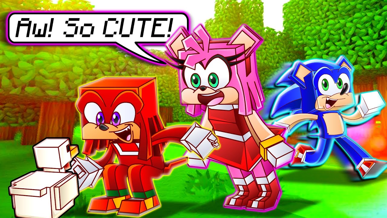 ЖИЗНЬ Эми и Наклза в Minecraft — Sonic Minecraft Stories
