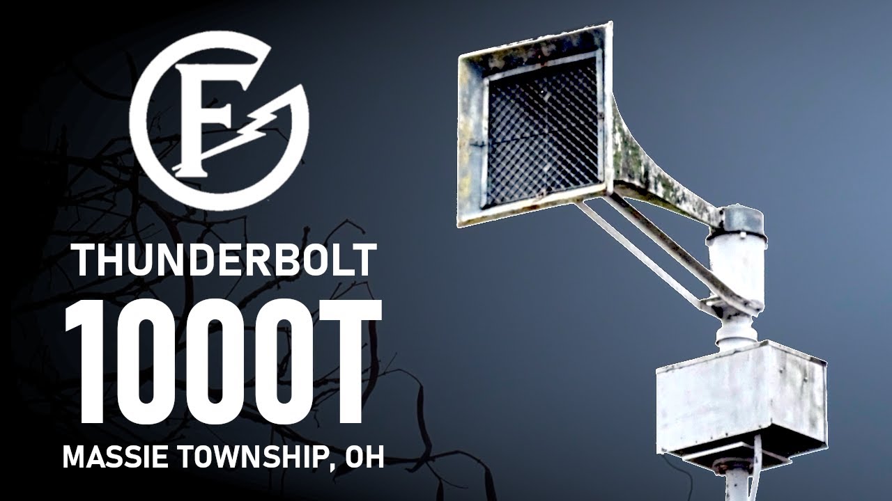 (4/5 Port) Thunderbolt 1000T Tornado Siren Test - Full Alert - Massie Township, OH