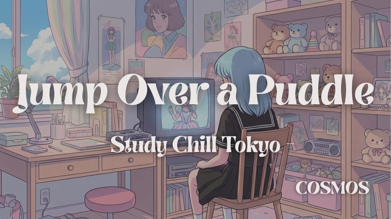 Jump Over a Puddle | Lo-fi Study Beats (Japanese City Pop Inspired) | COSMOS