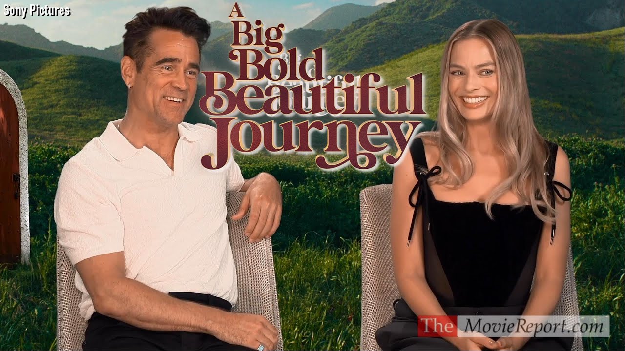 A BIG BOLD BEAUTIFUL JOURNEY movie interviews Margot Robbie, Colin Farrell, director Kogonada