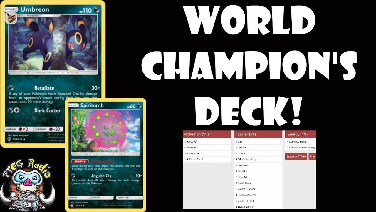 Pokemon TCG World Champions Makes Awesome Umbreon Deck!