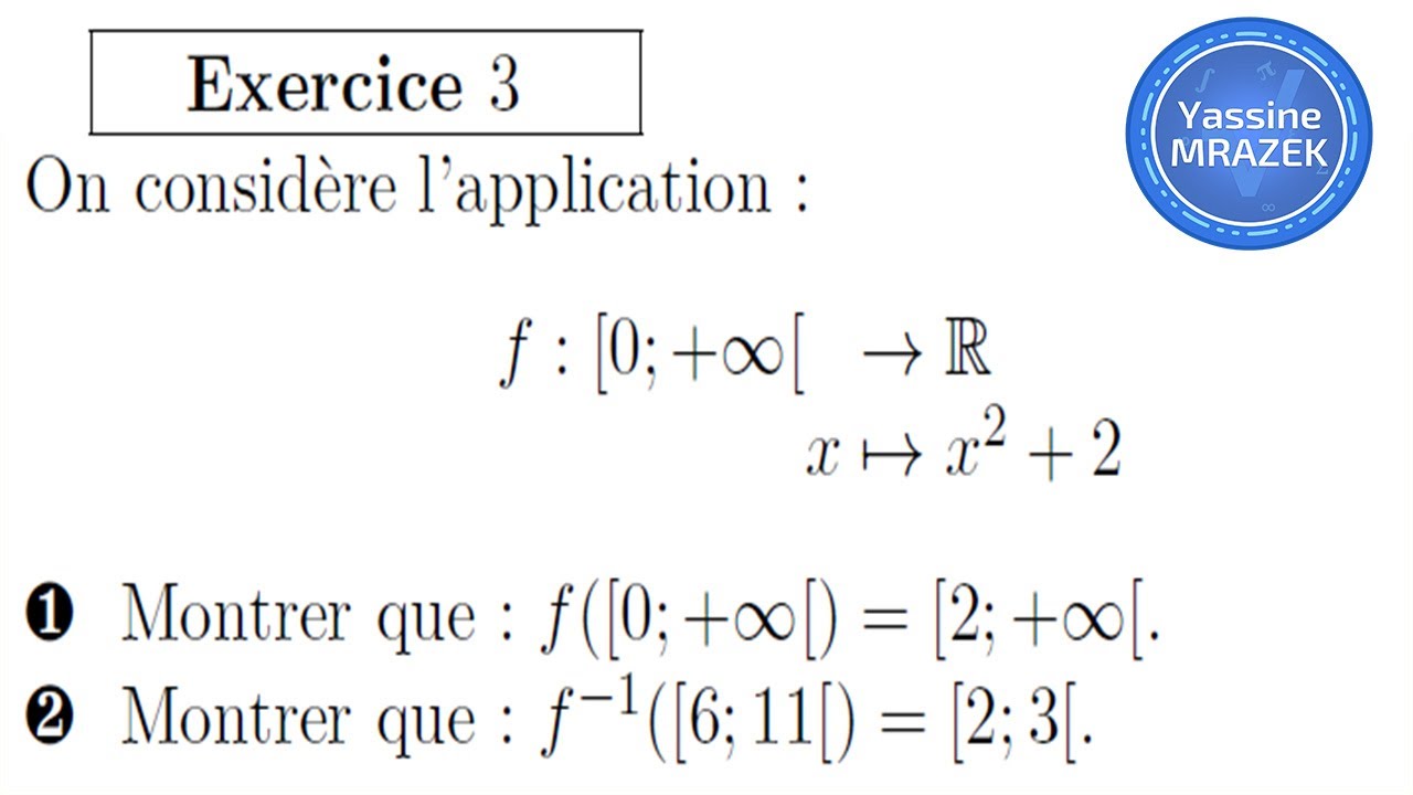 applications, image directe -image réciproque, 1sm exercice 03