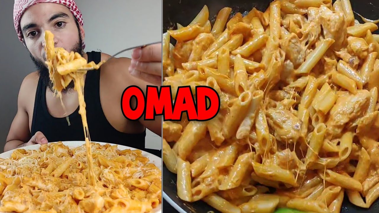 OMAD : 1 REPAS PAR JOUR : SOIRÉE PENNE ALFREDO (Live Tiktok : Fastlyfood)