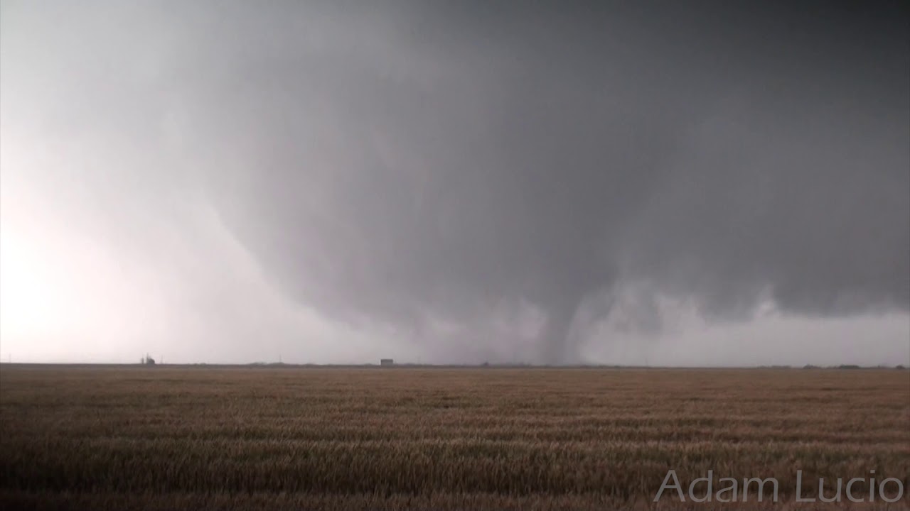 New Elmer Oklahoma Tornado Footage: Birth of Wedge and Window Smashing Hail!