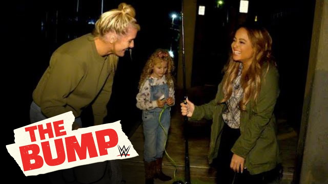 Kayla Braxton goes crabbing with Lacey Evans: WWE’s The Bump