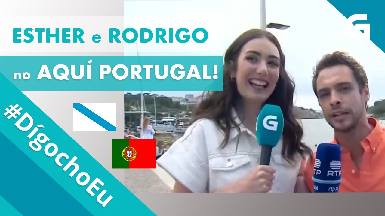 #DígochoEu Esther e Rodrigo no 'Aquí Portugal' na RTP e en TVG