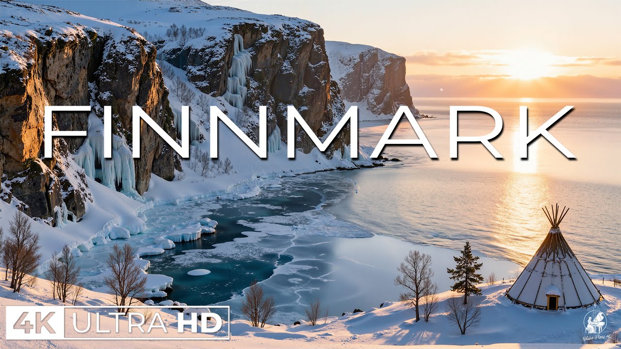 Finnmark Winter 4K ❄️ Arctic Norway | Northern Lights, Snowy Villages & Silent Landscapes