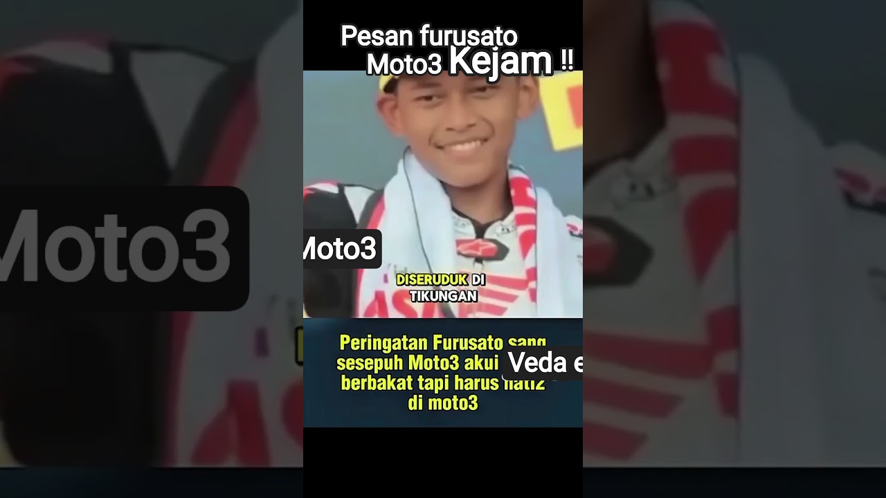 moto3 angker.!! veda hati2 pesan furusato 😱😱