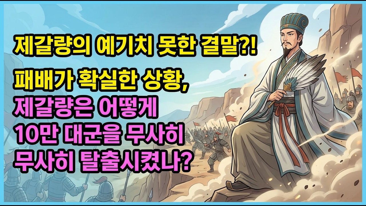 인생의 막다른 길에서 제갈량이 보여준 최고의 지략: 지는 법을 알아야 이긴다