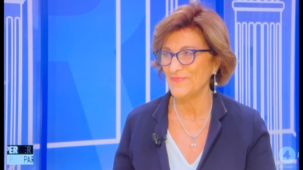 Nunzia D'Elia Comitato 15 per il no ospite della tribuna politica Mediaset 