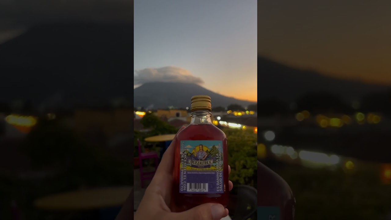 Guess this country, 🇬🇹 #travel #adventure #shorts #trivia #volcano #sunset #shortvideo