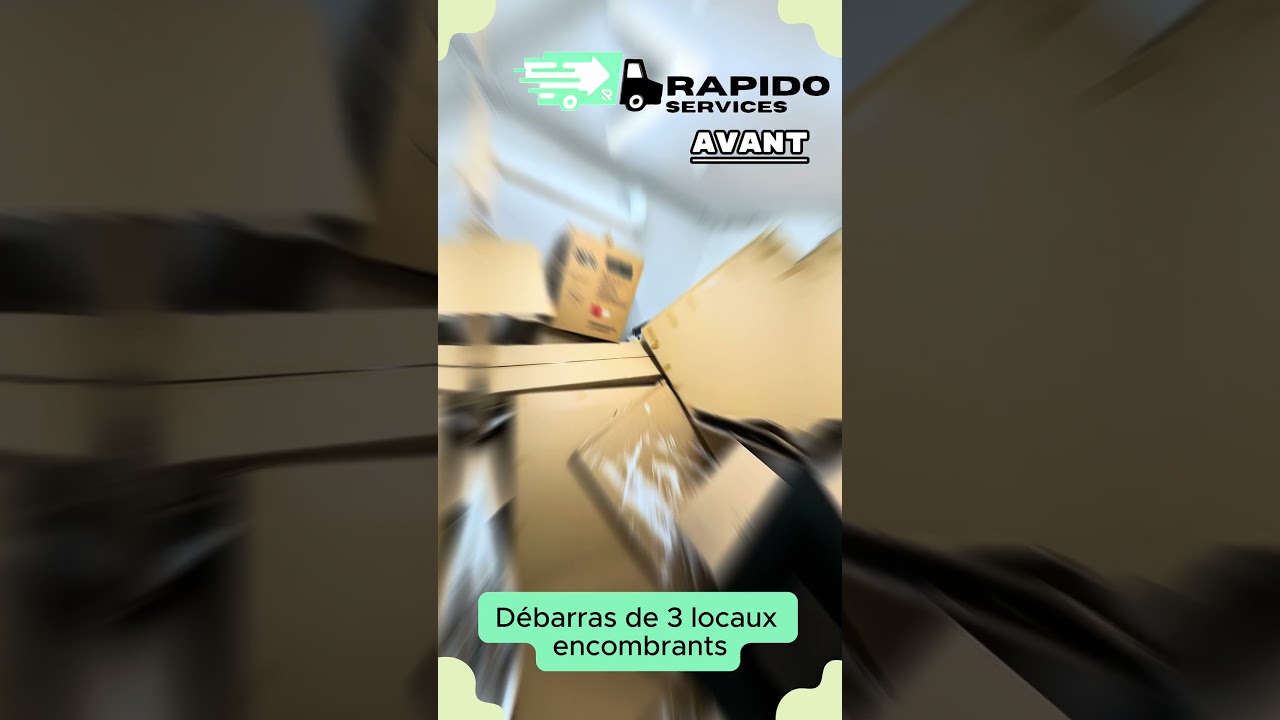 D&eacute;barras de 3 locaux encombrants