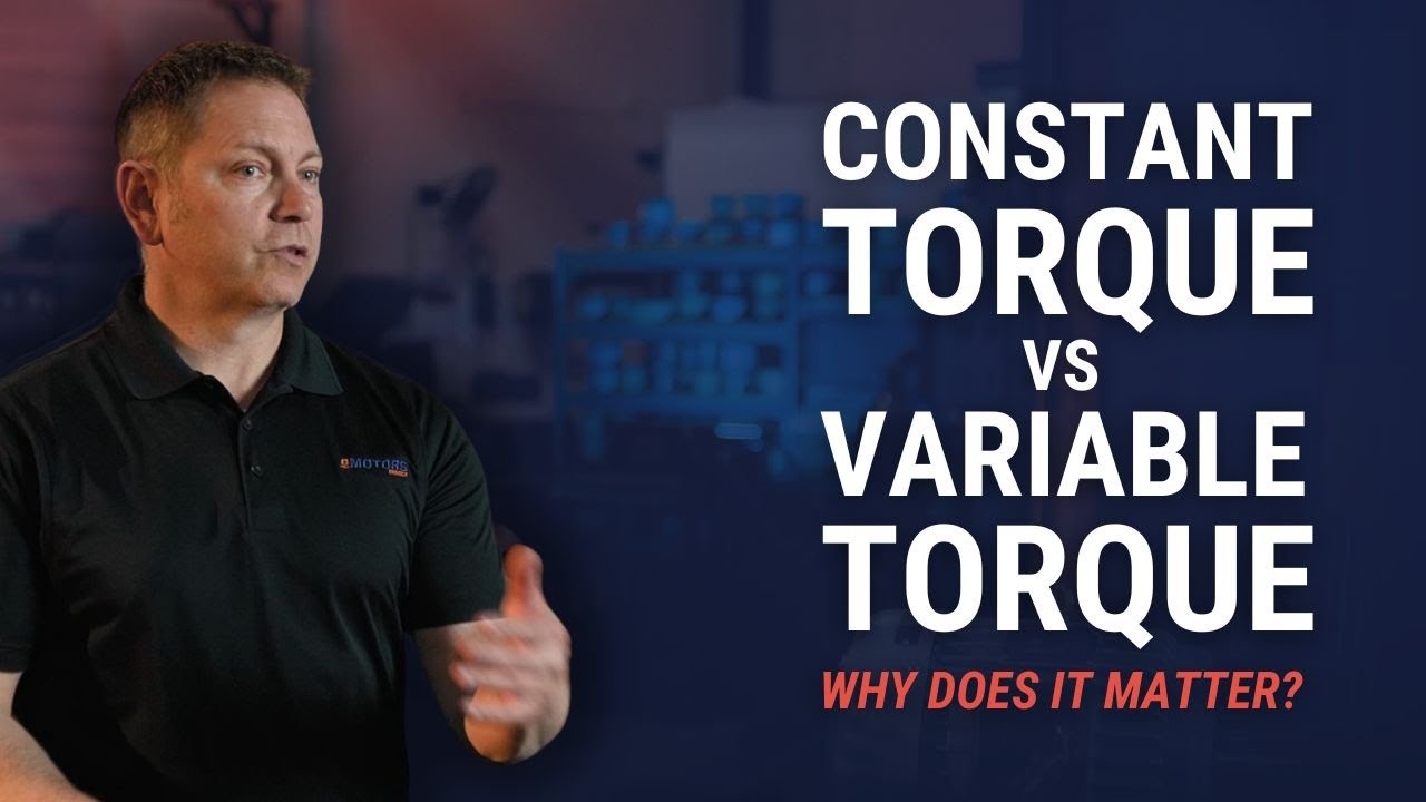 Constant Torque vs. Variable Torque: What You Need to Know for VFD Selection