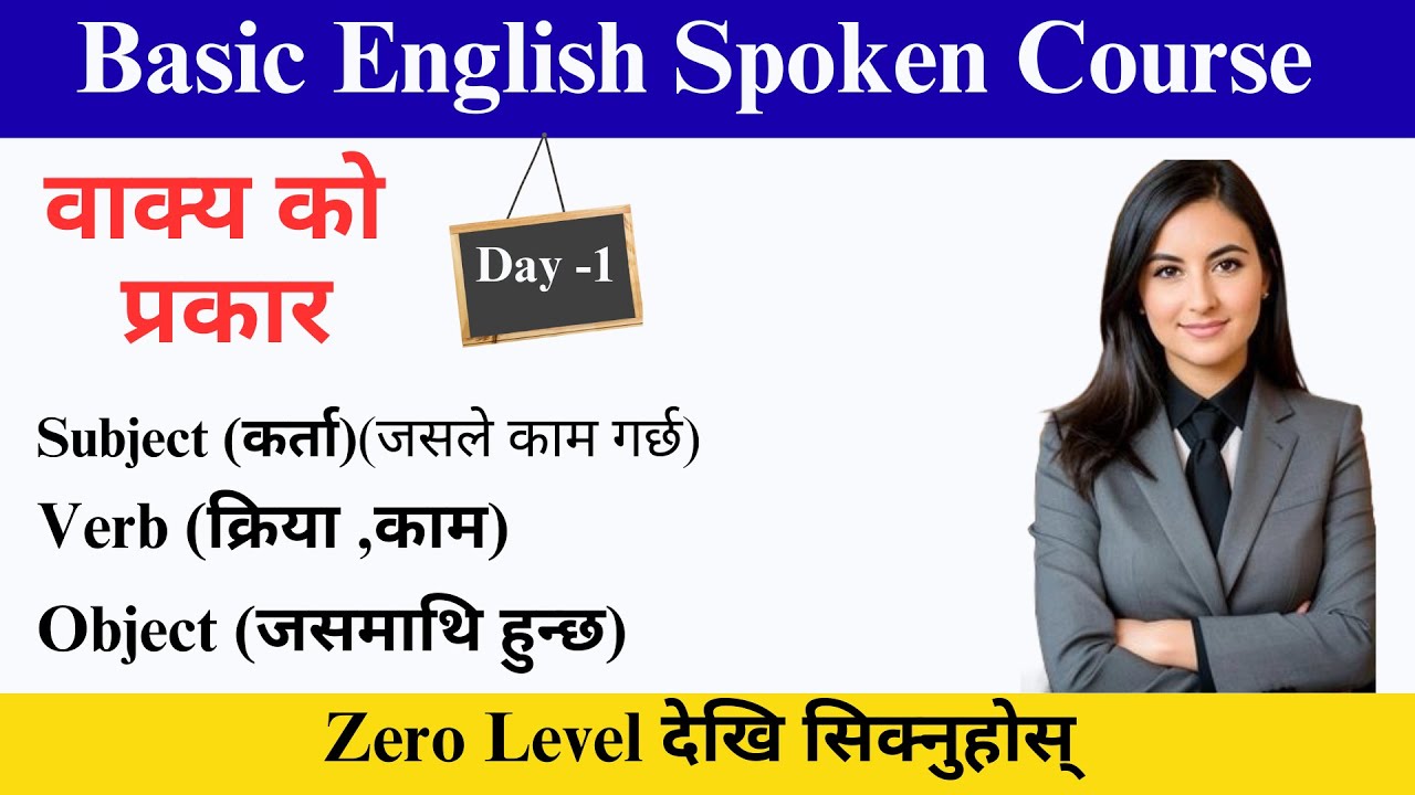 वाक्य को भाग (Parts of a Sentence) | English Grammar | SUBJECT, VERB, OBJECT | BASIC LEVEL VIDEO