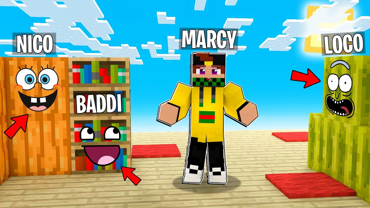 NASCONDINO *ESTREMO* CON I BLOCCHI nei BIOMI di MINECRAFT!